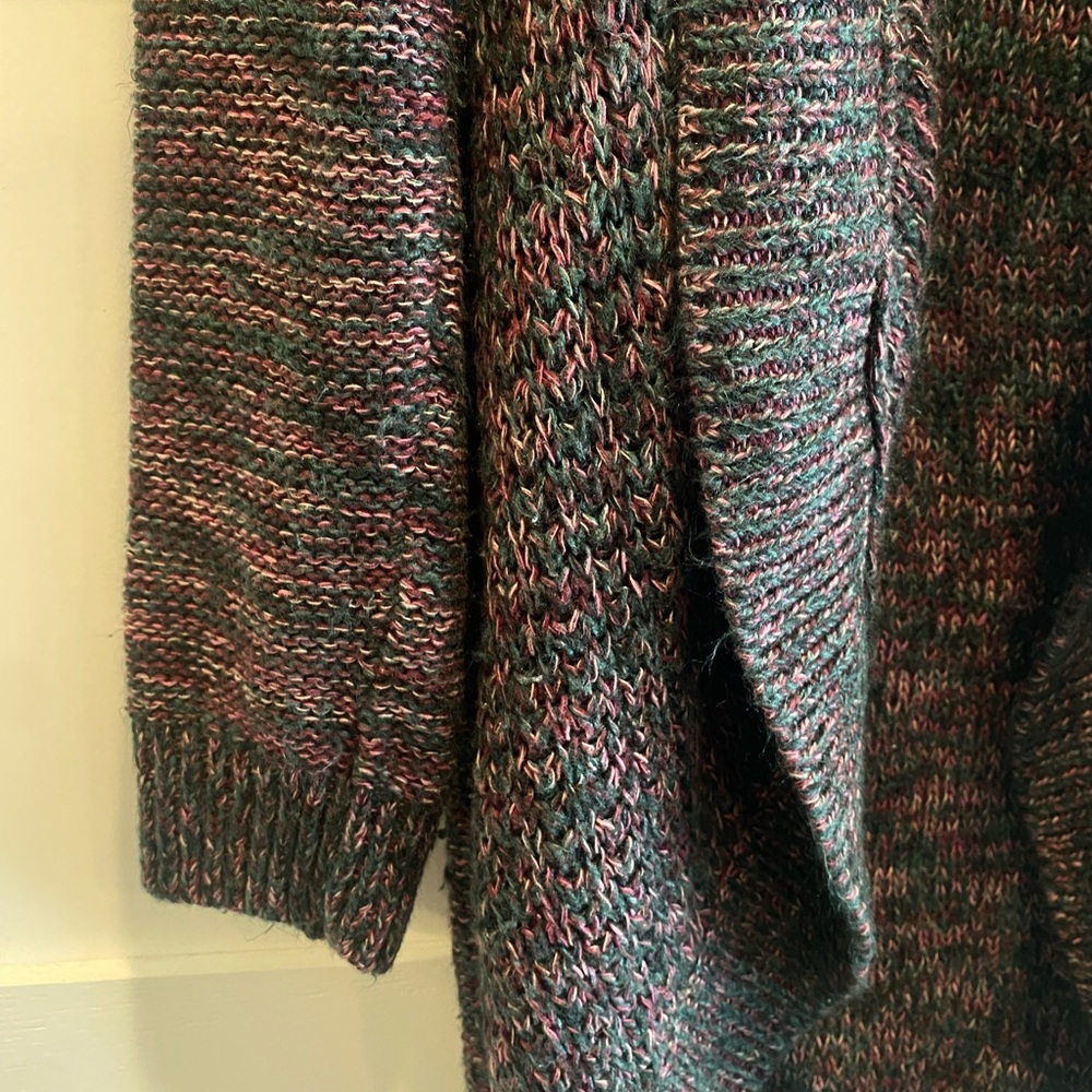 Torrid Multicolor Cardigan with Open Front and Shawl Collar - Picture 3 of 6